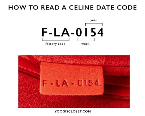 celine label codes clothing|celine date codes.